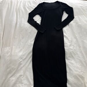 Garage Black Long Sleeve Dress